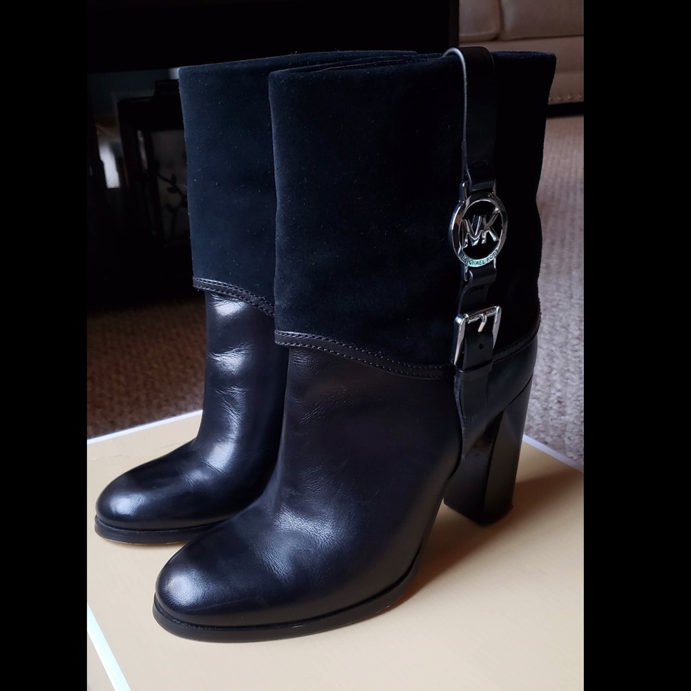 Michael Kors Fulton Black Booties